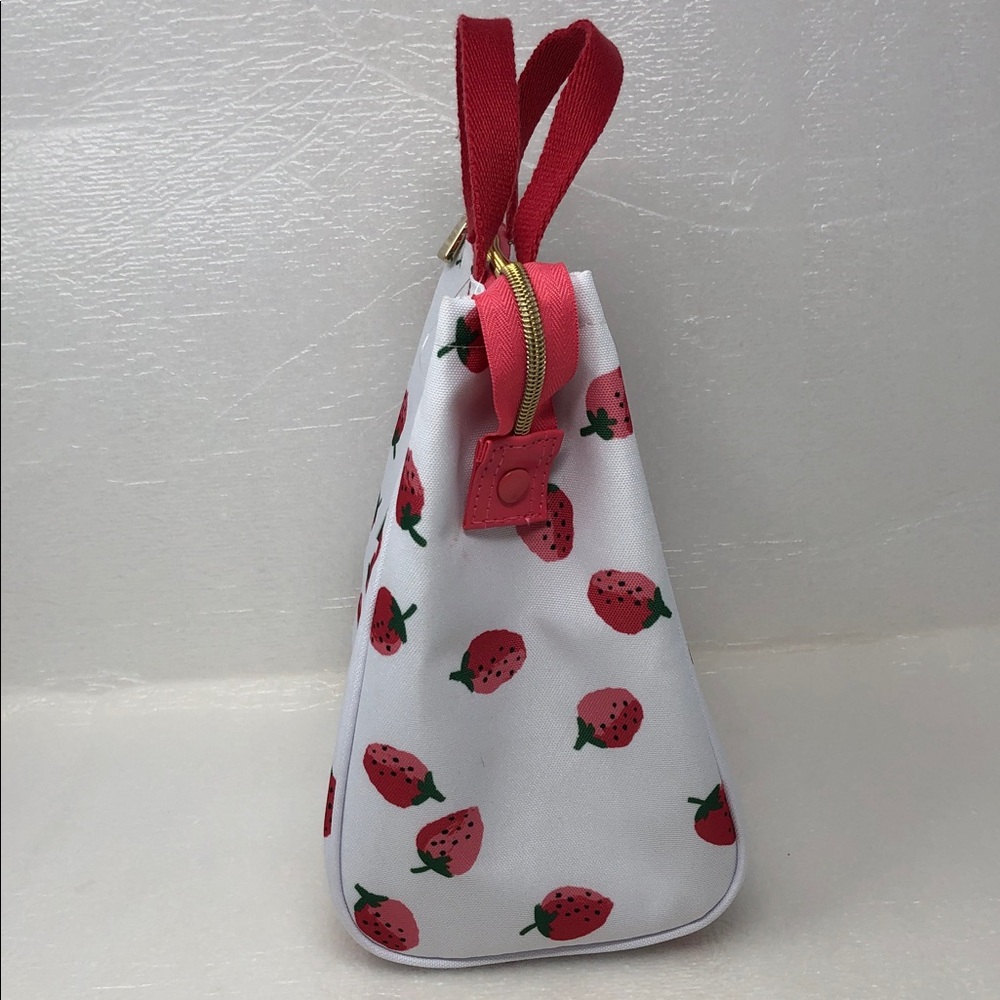 Kate Spade Strawberry Lunch Bag Insulated Zip Top - Picture 2 of 14